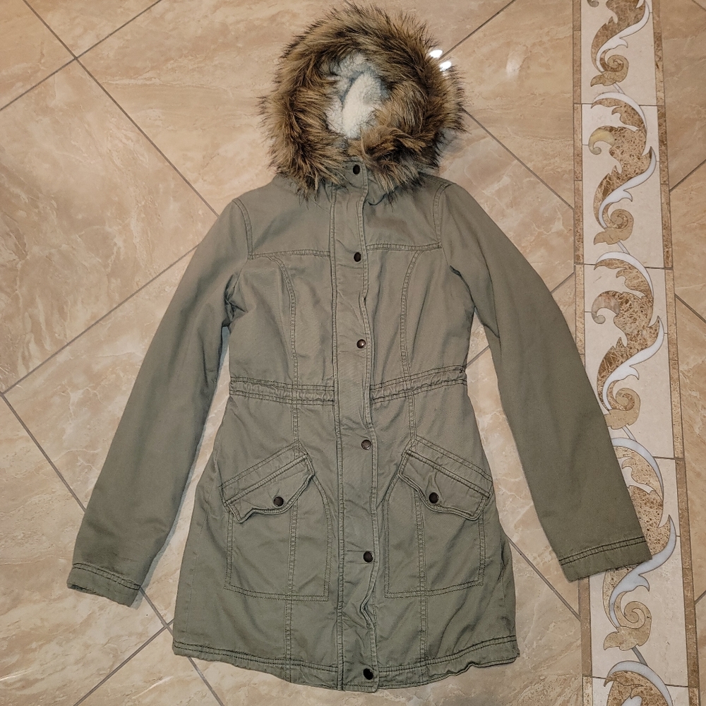 Hollister Long Parka Jacket